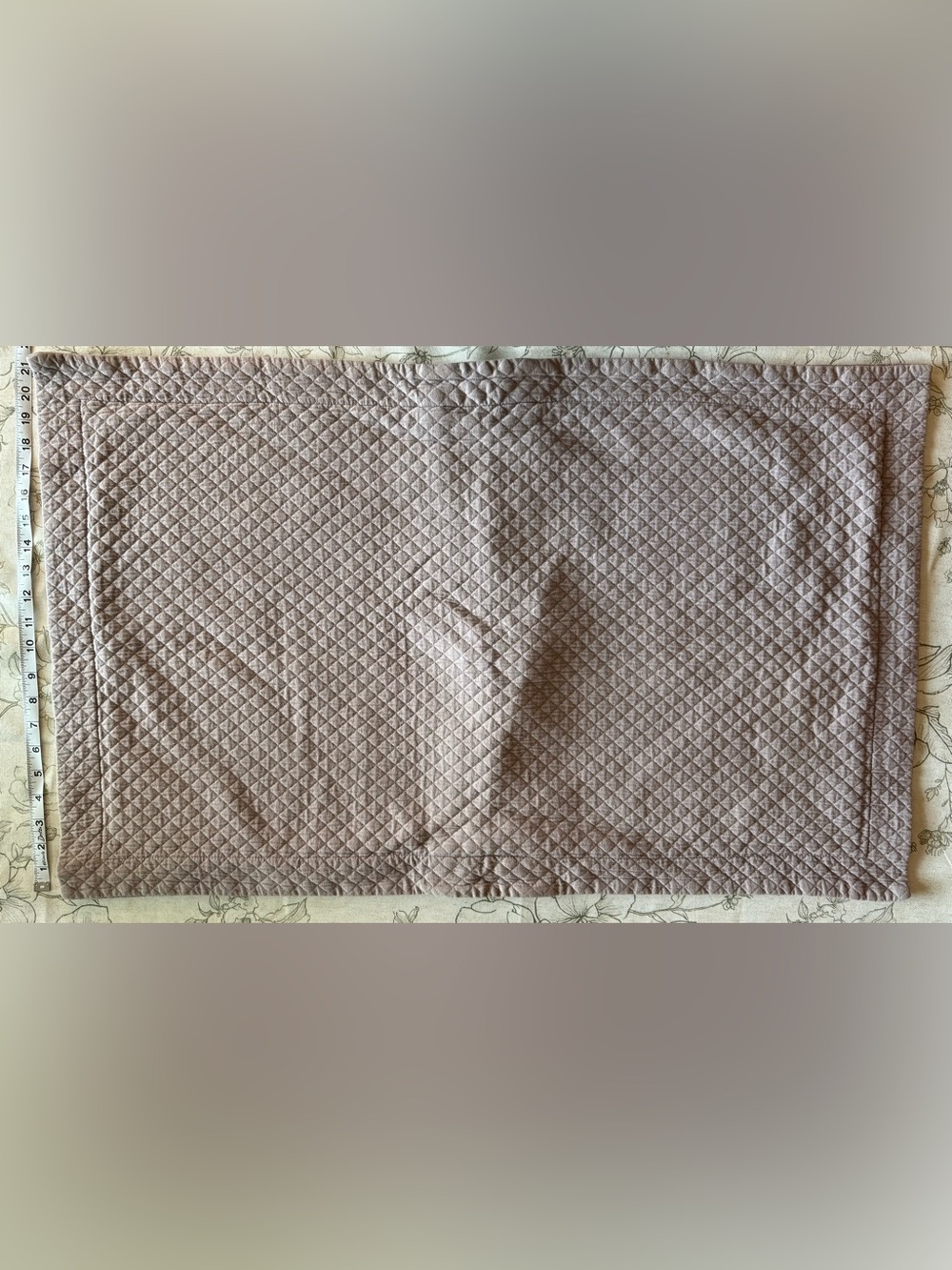 Restoration Hardware Textured Pillowcase in Light Purple 100% Cotton